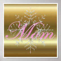 cartera del navidad de la mamá 8.99x8.99 poster