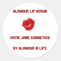 cartoon%20red%20lips_thumb, labio ScrubKa del enca Pegatinas Redondas