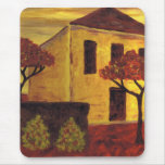 Casa amarilla tapete de raton
