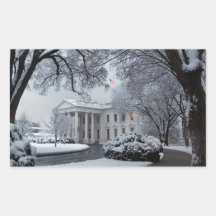Casa Blanca del país de las maravillas del inviern Etiqueta