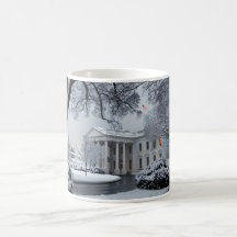 Casa Blanca del país de las maravillas del inviern Tazas