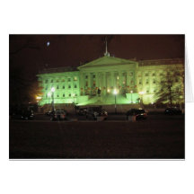 casa blanca en el navidad tarjetas