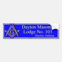 Casa de campo ningunos de Dayton 103 Etiqueta De Parachoque