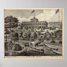 Casa de la opinión del lago en el parque de Asbury Impresiones