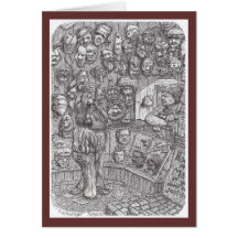 Casa de máscaras - tarjeta