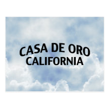 Casa de Oro California Tarjeta Postal