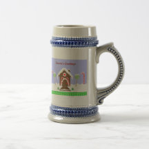 Casa de pan de jengibre tazas de café