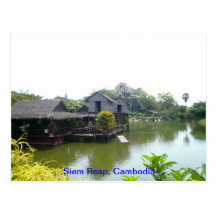 Casa del agua en Siem Reap Tarjetas Postales