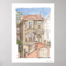 Casa del Victorian Poster