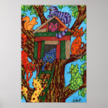 Casa en el árbol del gato posters