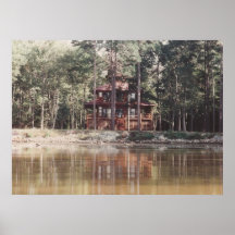 Casa en un río impresiones