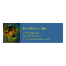 Casa encantadora del pájaro de Birdwatcher Tarjetas Personales