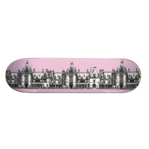 Casa gótica en rosa patinetas personalizadas