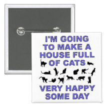 Casa por completo de señora divertida Button Badge Pin