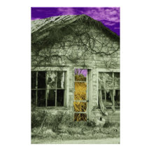 Casa vieja espeluznante papelería de diseño