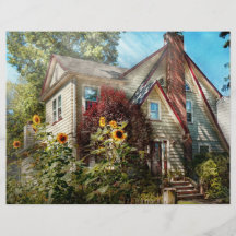 Casa - Westfield, NJ - el retratamiento de verano Tarjetas Publicitarias