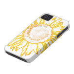 Casamata amarilla Barely There del iPhone 4 del gi iPhone 4 Case-Mate Protectores