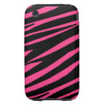 Casamata de Iphone 3 del negro del rosa del modelo iPhone 3 Tough Protectores