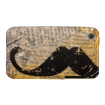 Casamata de la "muerte general" del bigote del man iPhone 3 Case-Mate cárcasas