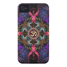 Casamata del iPhone 4 de Aum del arte del fractal  Case-Mate iPhone 4 Protector