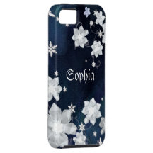 Casamata linda del iPhone 5 de los copos de nieve  iPhone 5 Protectores
