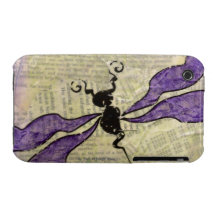 Casamata loca de la libélula iPhone 3 Case-Mate carcasas