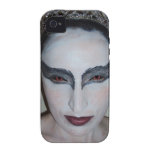 Casamata Tough™ del iPhone 4 del cisne negro de Ja Vibe iPhone 4 Carcasa