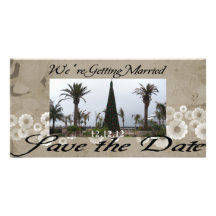 Casando reserva la fecha Photocard Tarjetas Fotográficas Personalizadas
