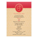 Casar la invitación plana del estilo indio