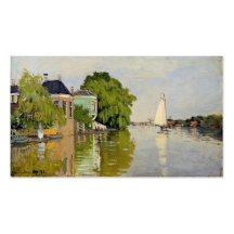 Casas en el Achterzaan - Claude Monet Tarjetas De Visita