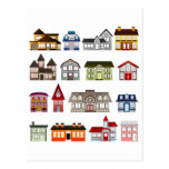 Casas simples tarjeta postal