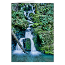 Cascada de la cala de la catarata tarjetón