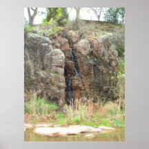 Cascada de la cala del roble poster