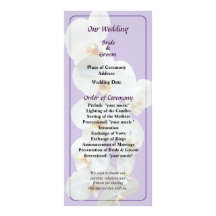 Cascada de las orquídeas púrpuras que casan progra lona personalizada