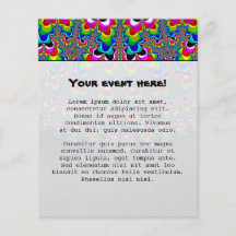 Cascada del arco iris - arte del fractal tarjetas publicitarias