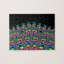 Cascada del arco iris - arte del fractal puzzle