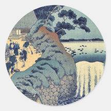 Cascada del gaok de Aoi por Katsushika, Hokusai Uk Etiqueta