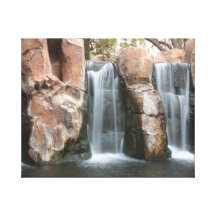 Cascada en el desierto impresión en lona