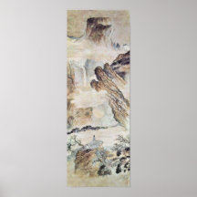 Cascada en el soporte Lu por Taijiquan Posters