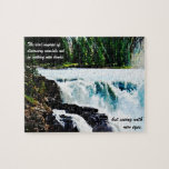 Cascada glacial de las aguas puzzle con fotos