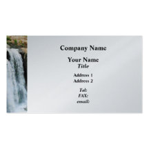 Cascada Paterson NJ - platino Tarjetas De Visita