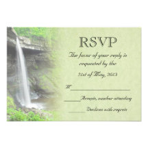 Cascada que casa RSVP Comunicados Personalizados