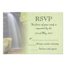 Cascada que casa RSVP Invitación Personalizada