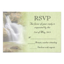 Cascada que casa RSVP Invitaciones Personalizada