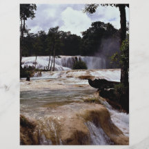 Cascadas de Azul del Agua, estado de Chiapas, Méxi Tarjeta Publicitaria