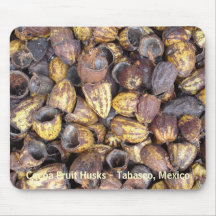Cáscaras de la fruta del cacao - Tabasco, México Tapetes De Ratones