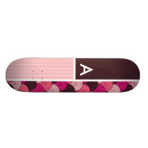 Cáscaras rosadas; Los japoneses Shell diseñan Tabla De Skate