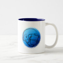 Casco azul tazas