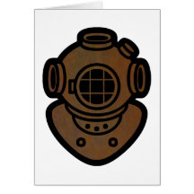 Casco de cobre amarillo del salto tarjetas