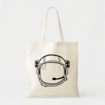 Casco de espacio del astronauta bolsa de mano